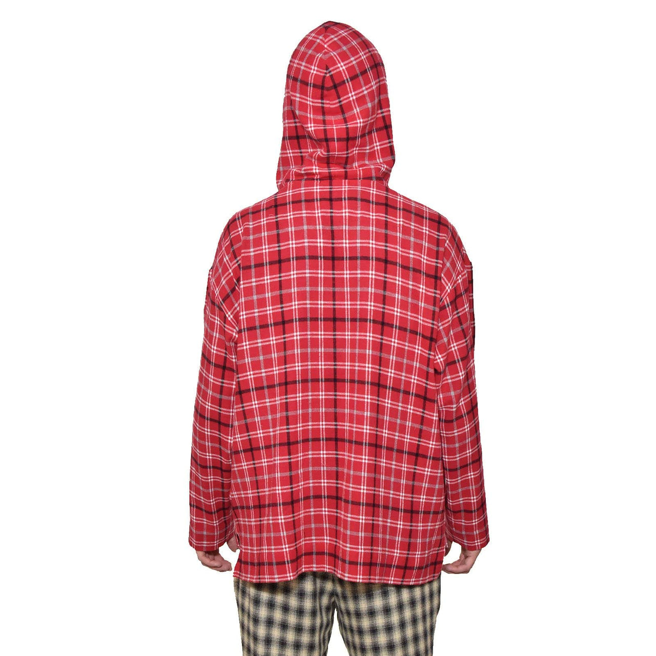 Red Plaid Hoodie - SKIDZ NYC