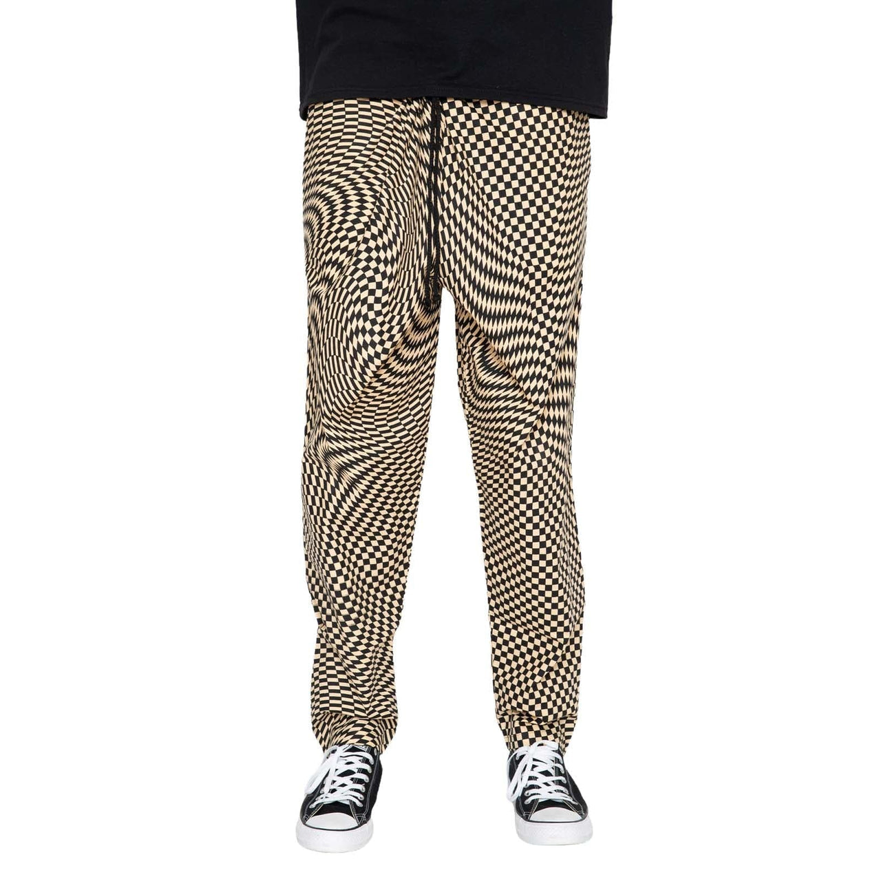 Skidz Pants Trippy Check - Sand & Black