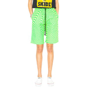 Skidz Shorts Trippy Check Shorts - Lime & Green