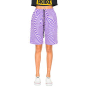 Skidz Shorts Trippy Check Shorts - Lilac & Purple